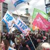 NaturFreunde auf der TTIP-Demo in Hannover